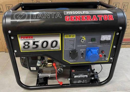 Генератор Газ/Бензиновий трифазний TANTA H9500LPG (380) 8-8,5КВт Автозапуск