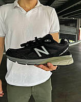 Кроссовки женские New Balance 990 V4 Black черные с серым