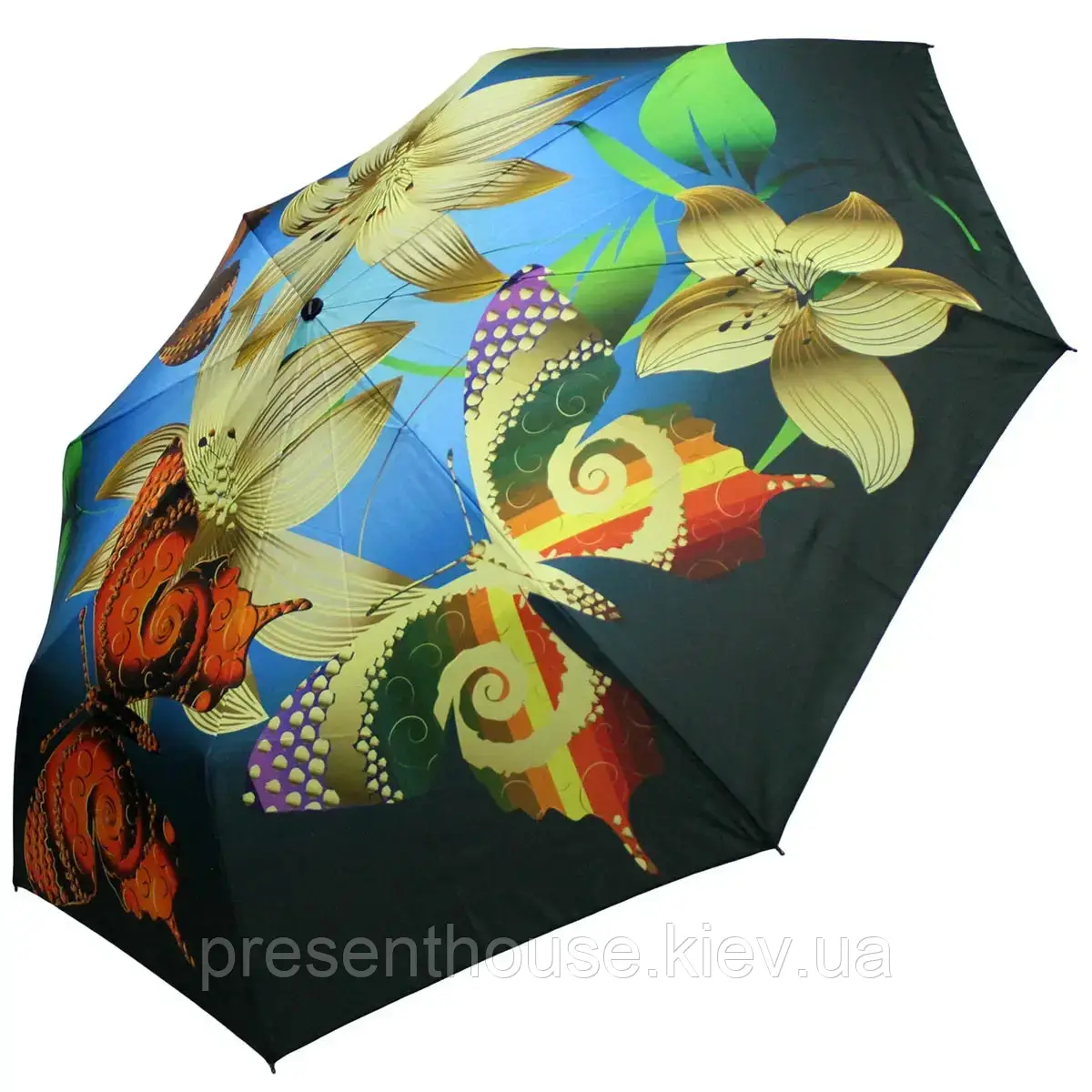 Жіноча парасолька Doppler Метелики ART (повний автомат), арт. 746165 SL, фото 1