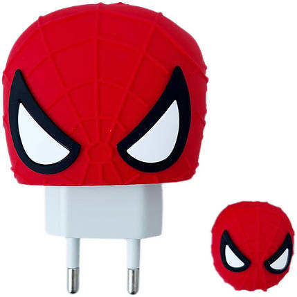 Чохол для зарядки iPhone iPad 18/20W + захист кабелю Людина павук Spider Man, фото 1