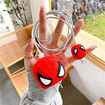Чохол для зарядки iPhone iPad 18/20W + захист кабелю Людина павук Spider Man, фото 4