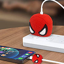 Чохол для зарядки iPhone iPad 18/20W + захист кабелю Людина павук Spider Man, фото 3