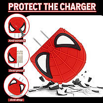 Чохол для зарядки iPhone iPad 18/20W + захист кабелю Людина павук Spider Man, фото 5