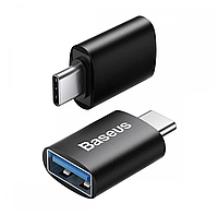Переходник Baseus Mini OTG Type-C to USB-A 3.1 для ноутбука телефона внешний адаптер