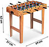 Стіл настільний футбол Hop-sport NS-802 69 x 37 x 62 cm, фото 4