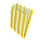 Паперовий пакет жиростійкий Жовті смужки 160х120х50 мм (5512), фото 2