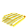 Паперовий пакет жиростійкий Жовті смужки 160х120х50 мм (5512), фото 3