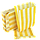 Паперовий пакет жиростійкий Жовті смужки 160х120х50 мм (5512), фото 5
