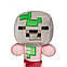 М'яка іграшка Minecraft Маленький свинозомбі Baby Zombie Pigman 18 см, фото 2