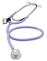Стетоскоп для дорослих з подвійною головкою загальнотерапевтичний однотрубчастий 747 світло-фіолетовий Heaco