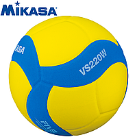 Мяч волейбольный для детей и подростков Mikasa VS220W-Y-BL FIVB Inspected, размер №5