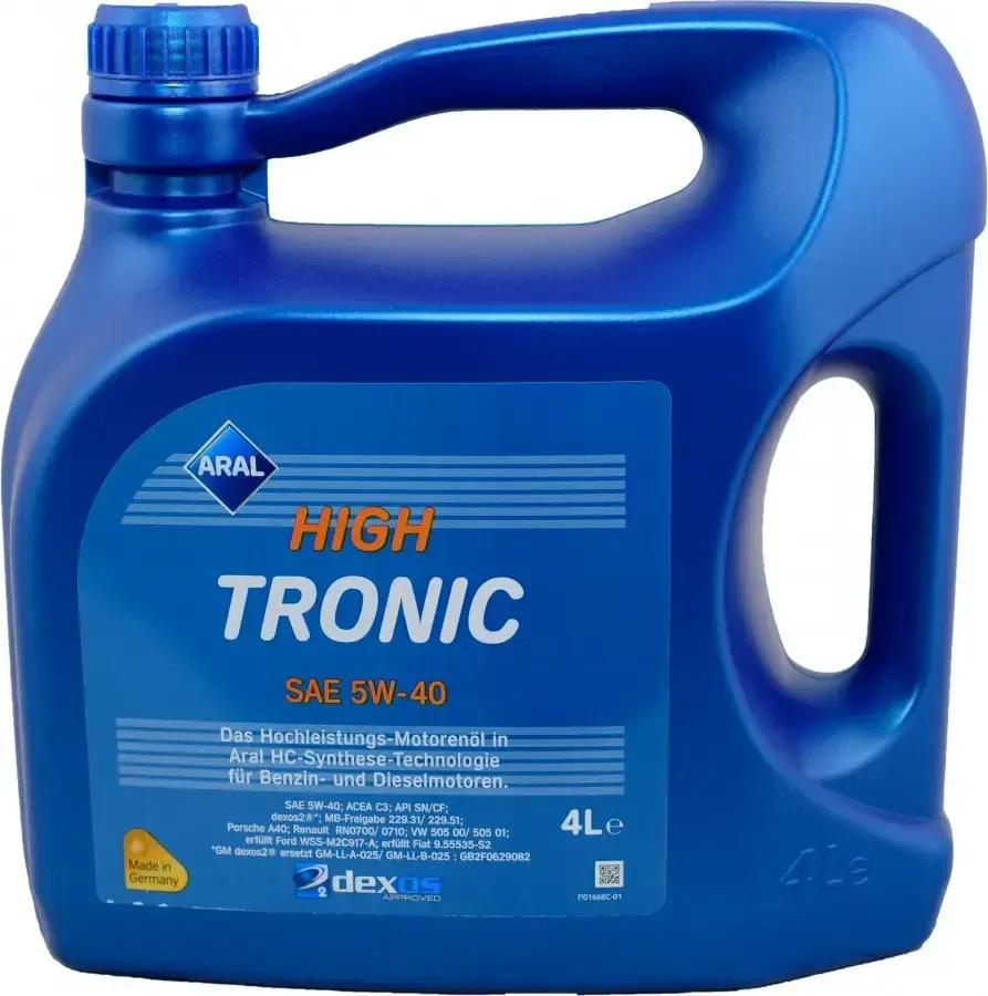 Моторное масло Aral HighTronic SAE 5W-40 4 л.