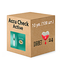 Тест-смужки Акку-Чек Актив 100 штук (Accu-Chek Active)/1000 штук