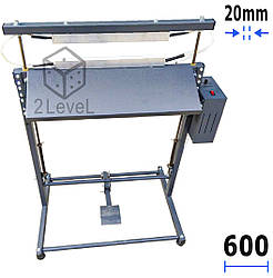 Ножний зварювач постійного нагріву 10/15/20*600мм Єврошов Спайщик постійник ПН-600 Зварювач пакетів