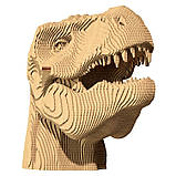 Картонний 3D пазл-конструктор DIY «Тиранозавр Рекс» Українське виробництво 72 деталі, фото 3