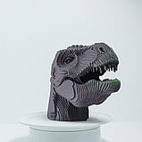 Картонний 3D пазл-конструктор DIY «Тиранозавр Рекс» Українське виробництво 72 деталі, фото 4