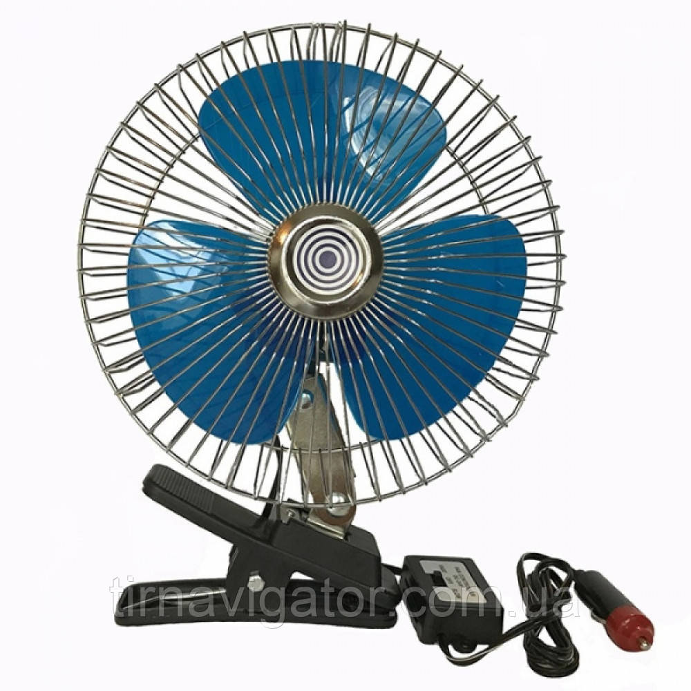 Вентилятор автомобільний 12В 8" DK8220 (прищіпка), фото 1