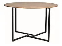 Стол Signal обеденный Alto дуб/черный д.120 | кухонный стол | стол для гостиной и кухни