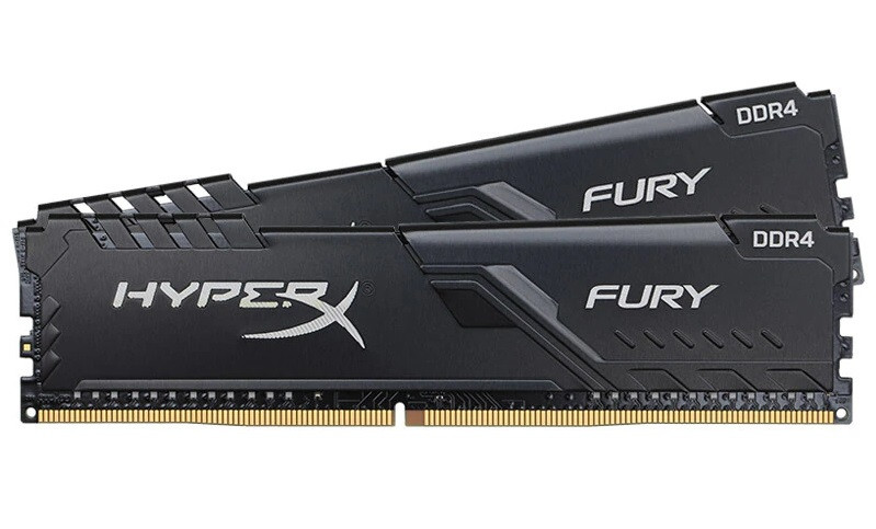 HyperX FURY BEAST DDR4 8GB 3200MHz 2枚 DDR4 3200MHz 8Gb HyperX Fury (HX432C16FB3/8) PC4-25600 Black