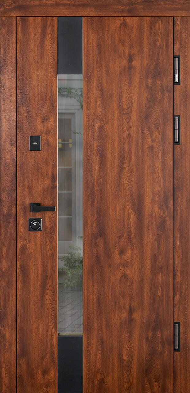 Вхідні двері з терморозривом Tower Дуб Темий Гарантія 7 років, фото 1