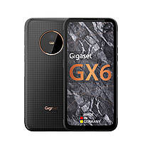 Мобільний телефон GIGASET GX6 IM TITANIUM BLACK (захист за військовим стандартом MIL-STD-810H + IP68) зі змінним акумулятором