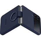 Чохол Samsung Silicone Cover With Ring Navy для Galaxy Flip 4 EF-PF721TNEGWW, фото 2