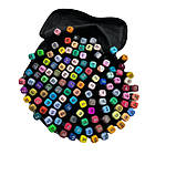 Якісні маркери набір 120 кольорів для малювання. Фломастери двосторонні . Маркери 120, фото 6