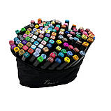 Якісні маркери набір 120 кольорів для малювання. Фломастери двосторонні . Маркери 120, фото 7