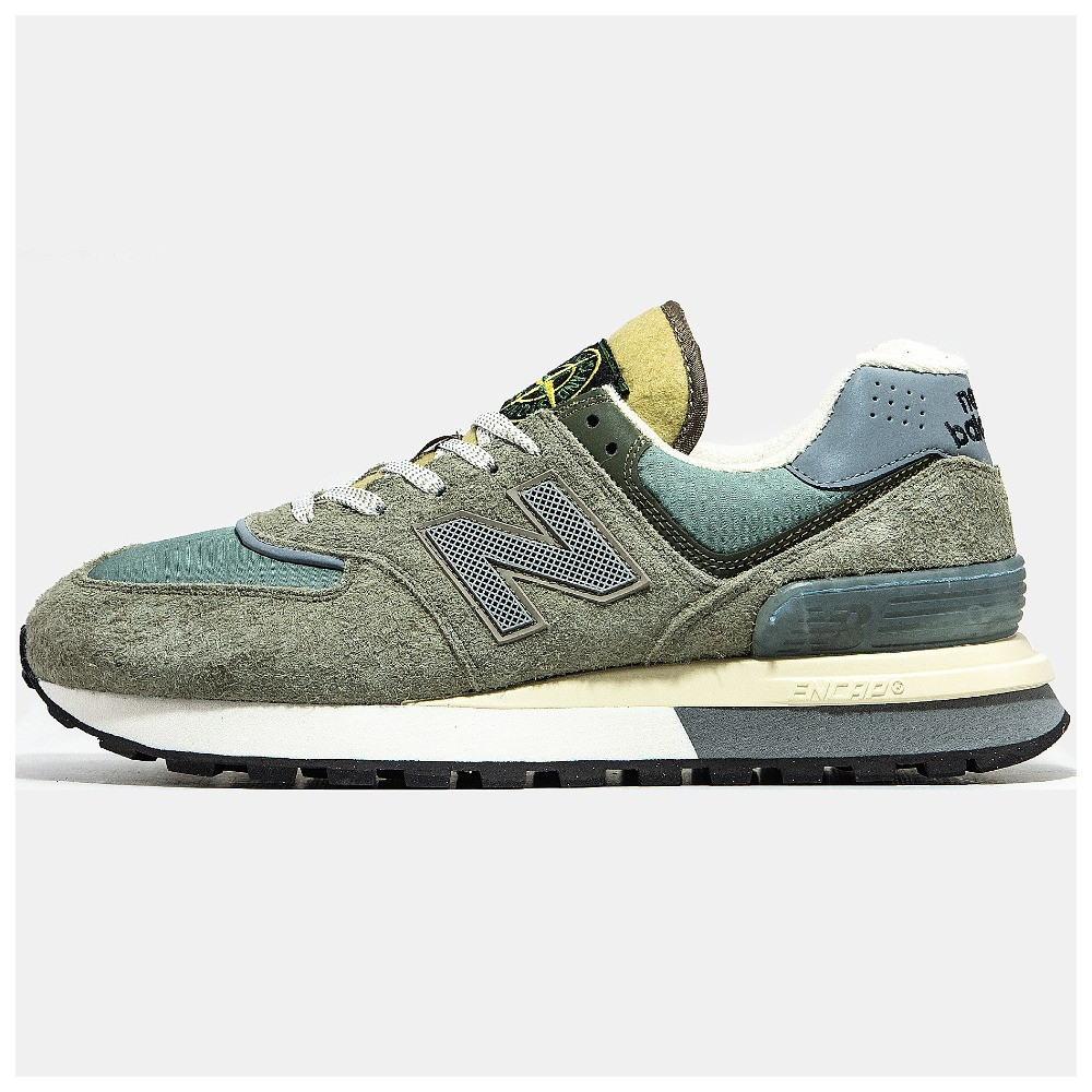 Чоловічі кросівки New Balance 574 Legacy x Stone Island, замшеві кросівки нью беленс ню беланс 574 нб NB 574 легасі стоун айленд, фото 1