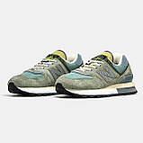 Чоловічі кросівки New Balance 574 Legacy x Stone Island, замшеві кросівки нью беленс ню беланс 574 нб NB 574 легасі стоун айленд, фото 2