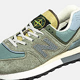 Чоловічі кросівки New Balance 574 Legacy x Stone Island, замшеві кросівки нью беленс ню беланс 574 нб NB 574 легасі стоун айленд, фото 9