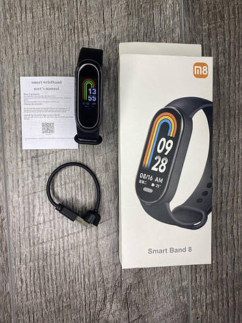 Фітнес-годинник Smart Band М8, Трекер, Крокомір, Пульс, Тиск, фото 1
