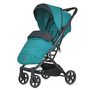 Коляска прогулянкова El Camino ME 1099 LYRA Sea Green чохол на ніжки | Дитяча коляска Ель Каміно Ліра бірюзова, фото 2