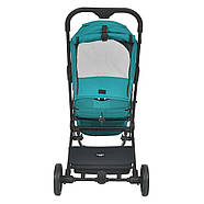Коляска прогулянкова El Camino ME 1099 LYRA Sea Green чохол на ніжки | Дитяча коляска Ель Каміно Ліра бірюзова, фото 4
