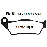 Тормозные колодки дисковые EBC FA181R