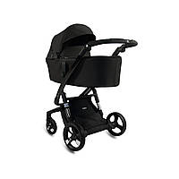 Коляска 2 в 1 Ibebe i-stop 17 Чорна екошкіра