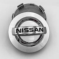 Колпачки (заглушки) в литые диски NISSAN (Ниссан) 85 мм Cеребристые