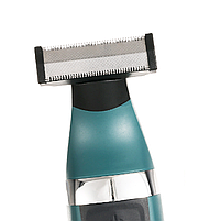 Тример для бороди та вусів VGR One Blade Trimmer 2in1 Waterproof Green (V-393), фото 4