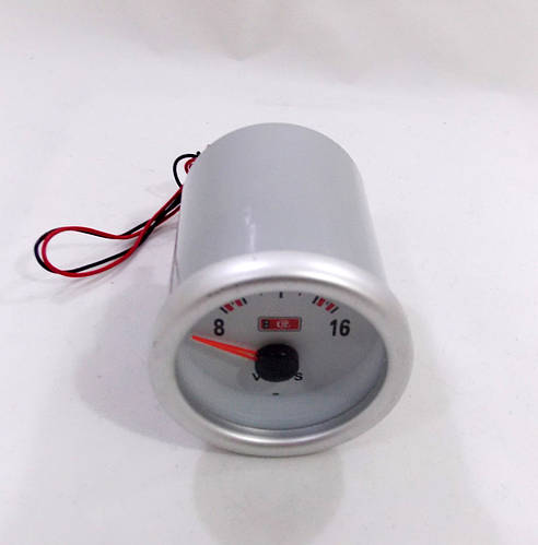 Вольтметр стрелочный Ket Gauge 7701 LED диодный Ø52мм врезной прибор ...