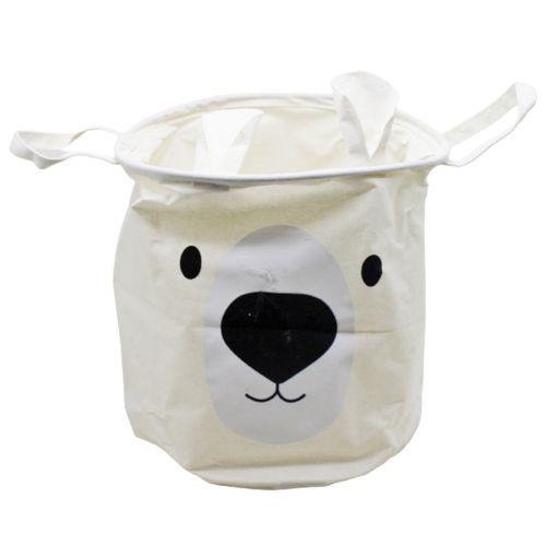 Кошик для іграшок і білизни Ведмідь кремовий, фото 1