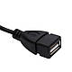 Кабель OTG Чорний, перехідник OTG USB Micro USB 10см, OTG перехідник з ...