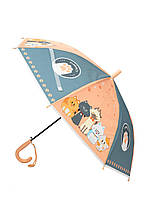Зонт детский Оранжевый Коты