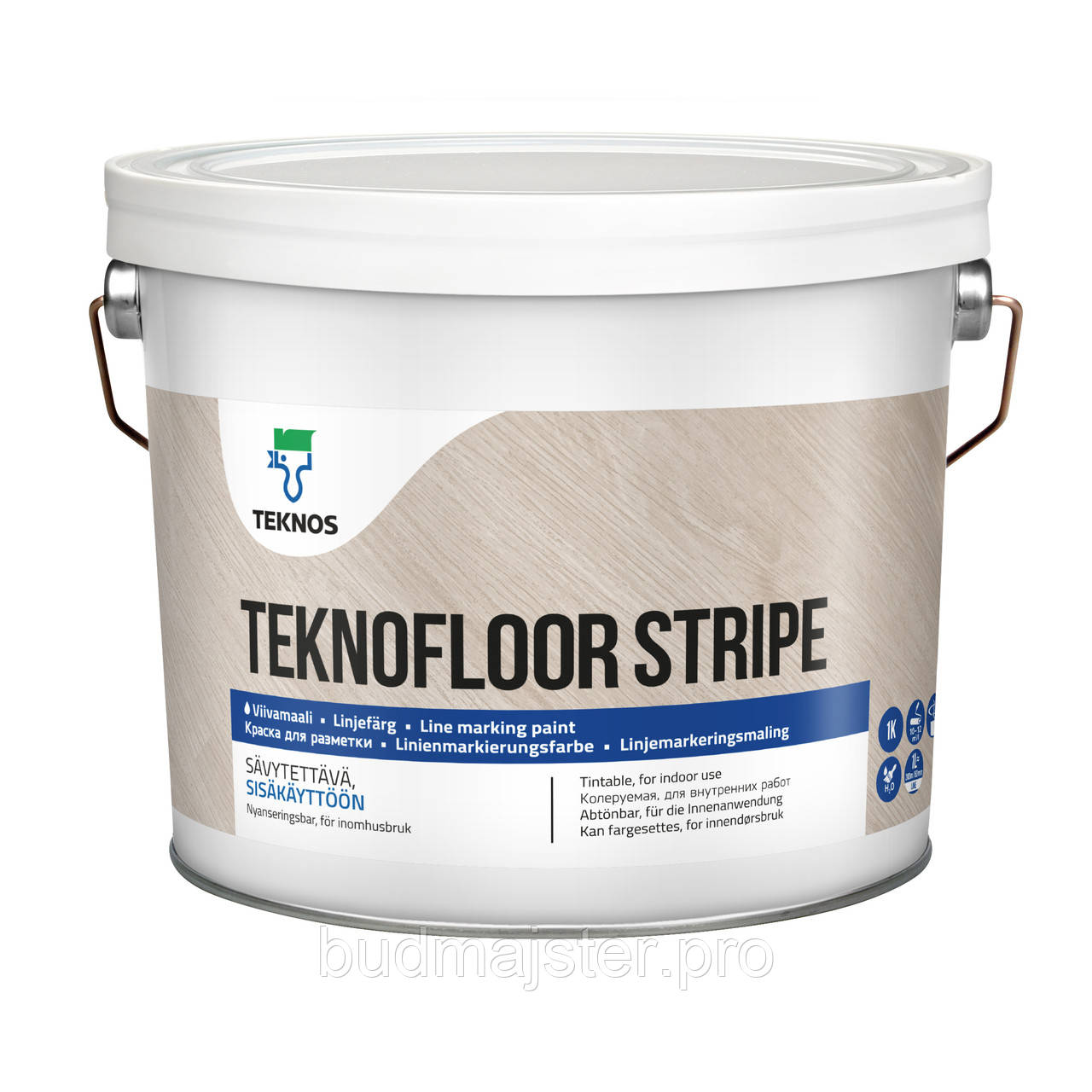 Фарба Teknos TEKNOFLOOR STRIPE глянцева, 2.7 л. Б1