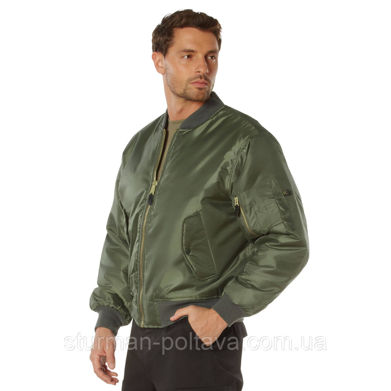 Куртка МА-1 бомбер олива ROTCHO USA, фото 1