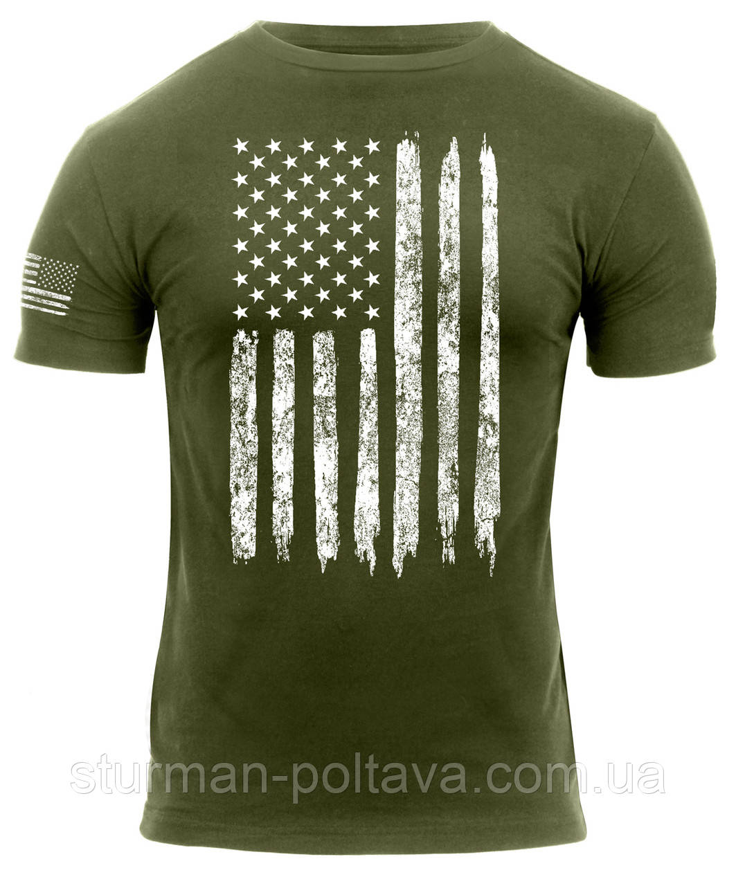 Футболка чоловіча вінтажна патріотична Прапор США Rothco Distressed US Flag Athletic США