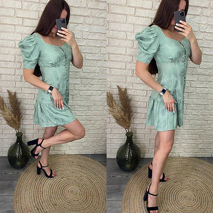 Витончена жіноча сукня, тканина "Котон" 42, 44, 46 розмір 42, фото 2