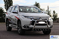 Кенгурятник Mitsubishi Pajero Sport 16+ защита переднего бампера кенгурятники на для Митсубиси паджеро Спорт 2