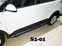 Hyundai Creta 14+ боковые пороги подножки площадки на для Хендай Крета Hyundai Creta 14+ d51х1,6мм 2