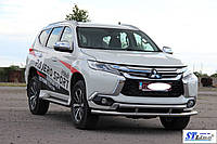 Кенгурятник Mitsubishi Pajero Sport 16+ защита переднего бампера кенгурятники на для Митсубиси паджеро Спорт 2