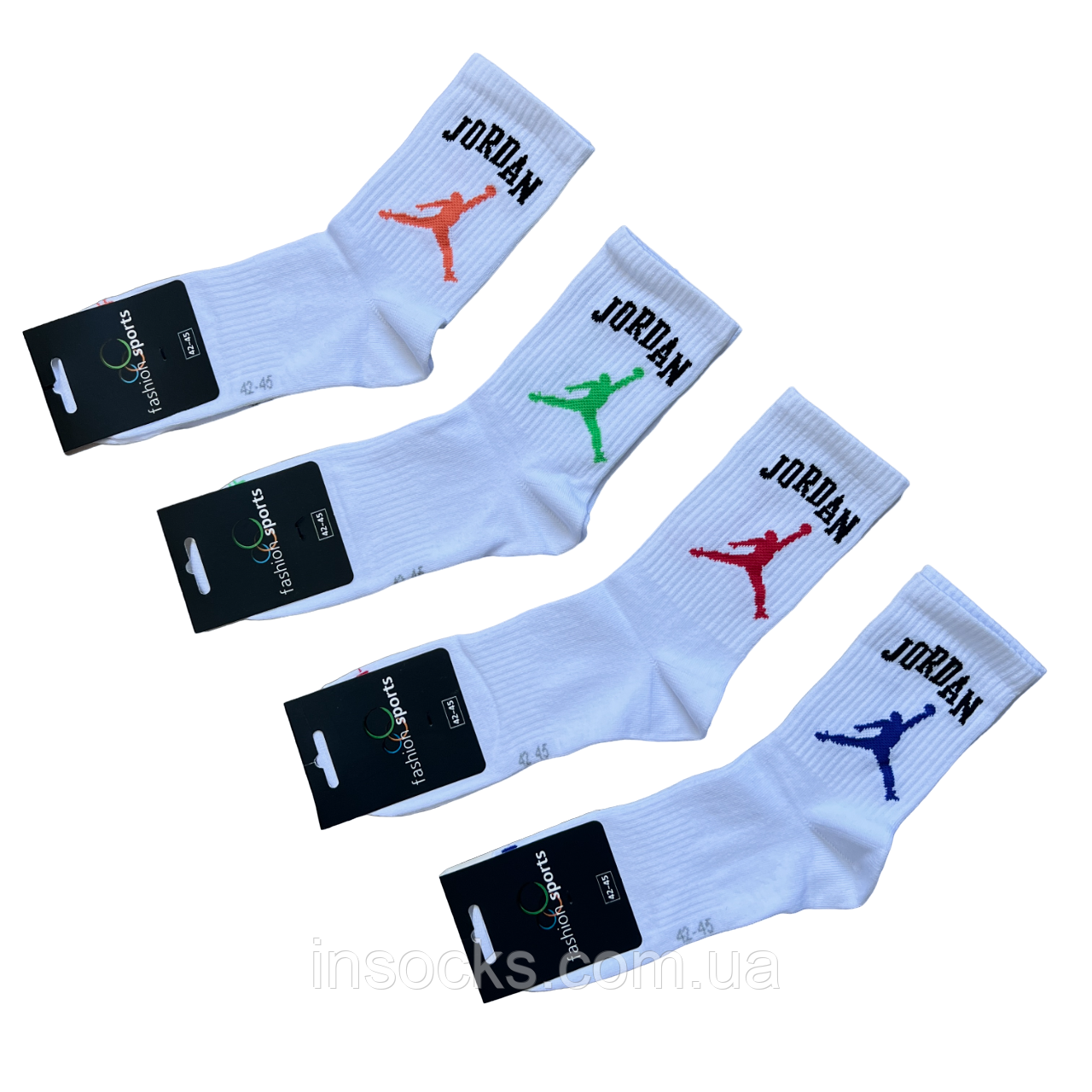 Шкарпетки чоловічі "Fashion Sports" Jordan. 42-45р. Високі, демісезонні.
